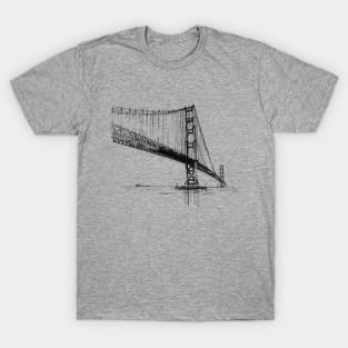 Golden Gate Bridge drawing T-Shirt